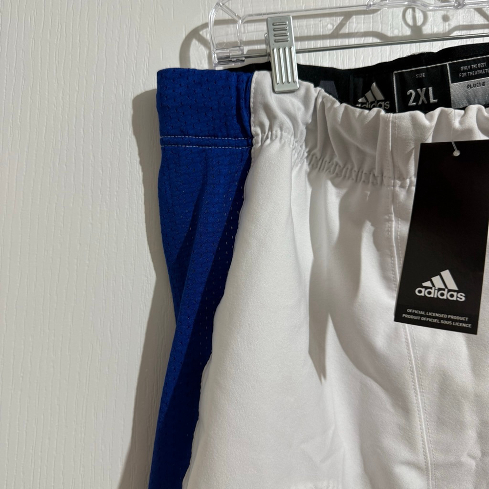 Men's Adidas White & Blue Padded Football Pants 2XL - Picture 11 of 14